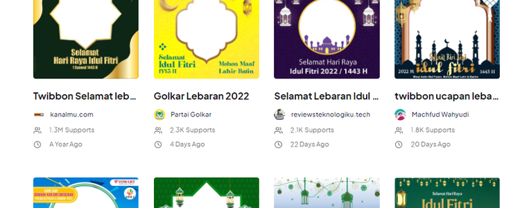 Kumpulan 50 Link Twibbon Ucapan Selamat Hari Raya Idul Fitri 2022